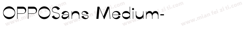 OPPOSans Medium字体转换